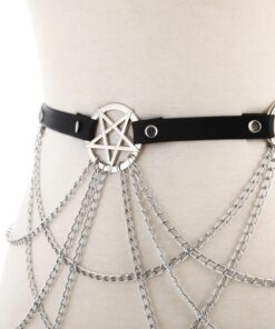 Pentagram Body Chain Waist Belt Details