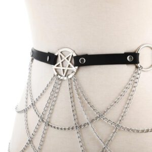 Pentagram Body Chain Waist Belt Details