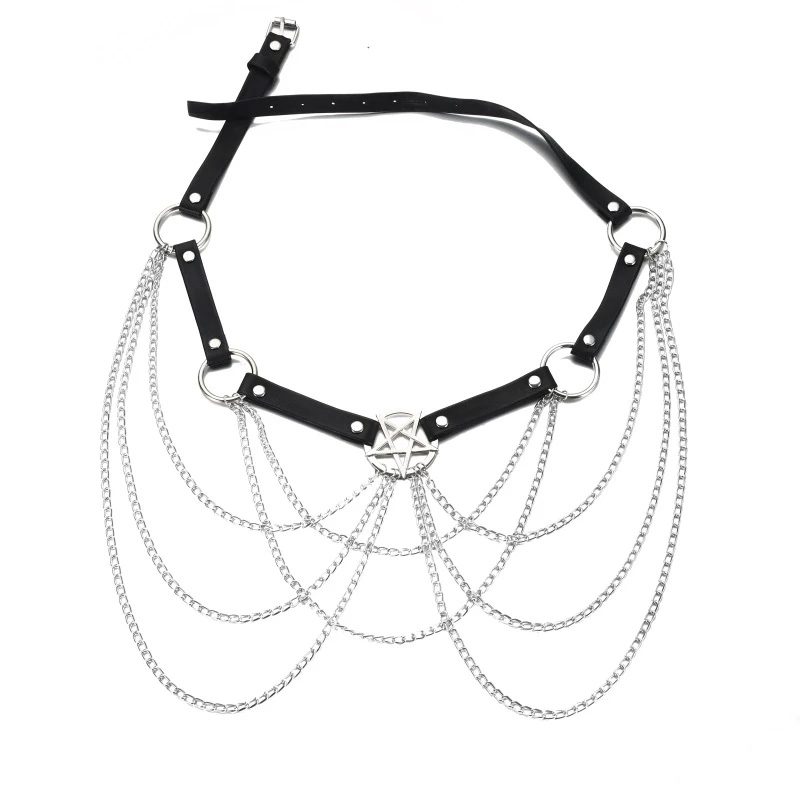 Pentagram Body Chain Waist Belt