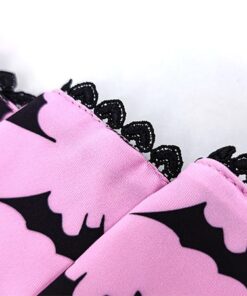 Bat Wings Pastel Silk Dress Pink Details 2