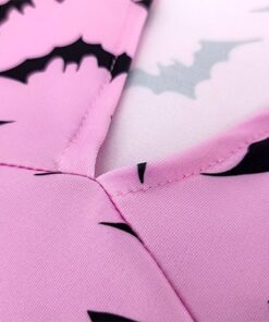 Bat Wings Pastel Silk Dress Pink Details