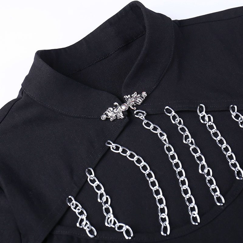 Cheongsam Split Dress with Chest Chains