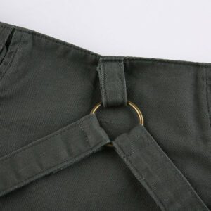 Denim Mini Cargo Skirt Details 3