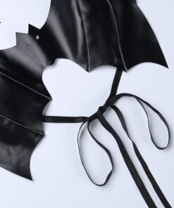 Vegan Leather Bat Camis Top Details 3