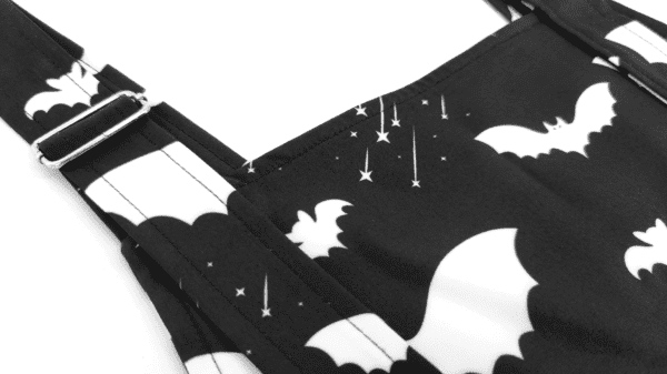Goth Overalls Black Details 5