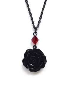 Black Rose Necklace 2