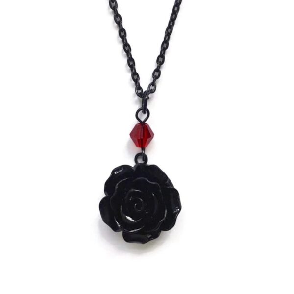 Black Rose Necklace 2