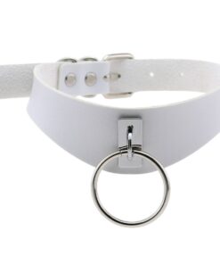 O Ring Collar - White