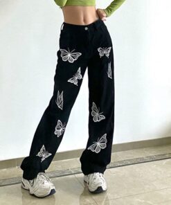 Butterfly Zipper Pants