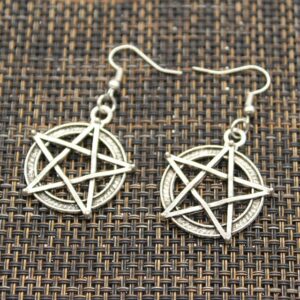 28mm Pentagram Earrings