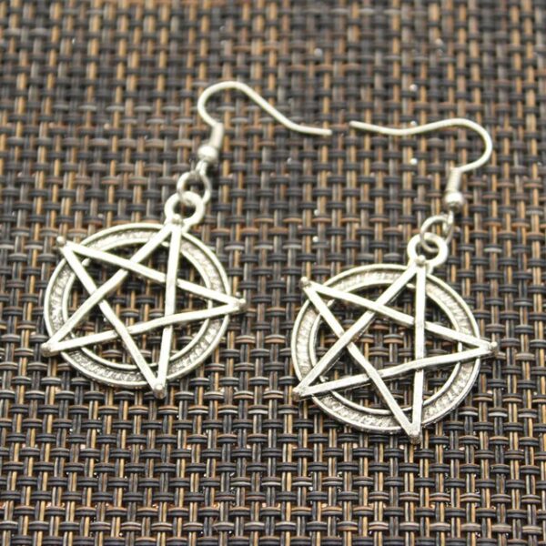28mm Pentagram Earrings