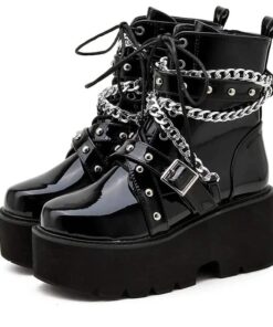 Platform Boots with Chains Full