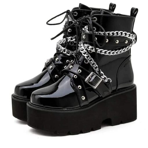 Platform Boots with Chains Full