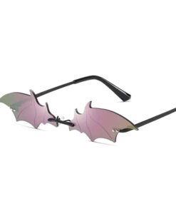Purple Bat Shaped Sunglasses