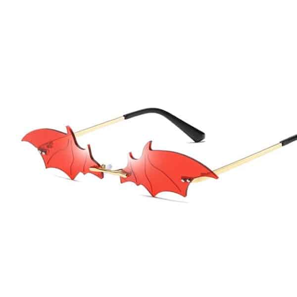 Red Bat Shaped Sunglasses