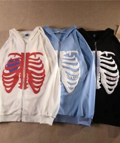 Skeleton Heart Hoodies