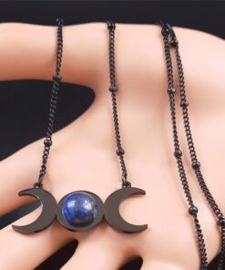 Triple Moon Necklace 2